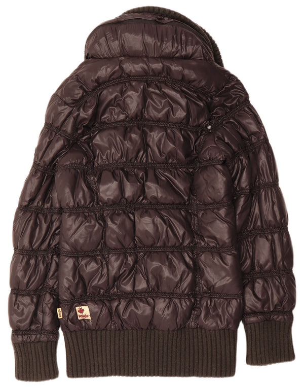 KHUJO Wattierte Damenjacke mit Kapuze UK 18 XL Marineblau