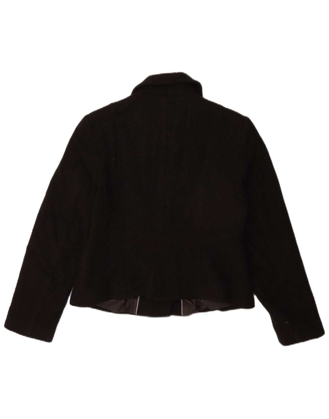 Marks & Spencer Damen Kurzmantel UK 14 Mittelschwarze Viskose