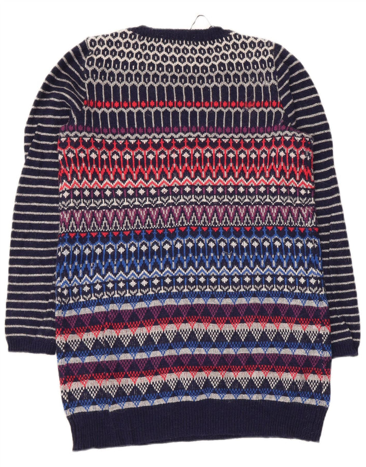 Marks & Spencer Damen-Pullover mit Rundhalsausschnitt, Gr. 12, mittelmehrfarbig