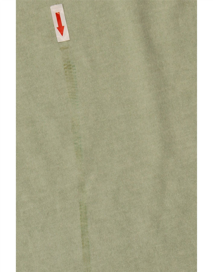 All Saints Herren-T-Shirt in Übergröße aus mittelgrüner Baumwolle