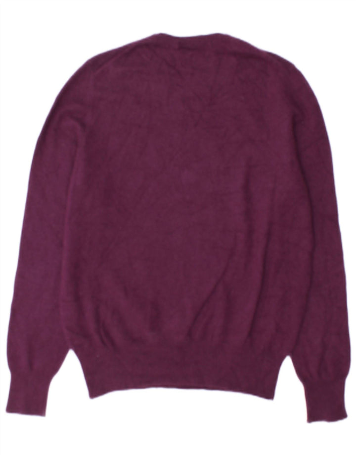Marks & Spencer Damen-Pullover mit Rundhalsausschnitt, Gr. 12, Mittelviolett