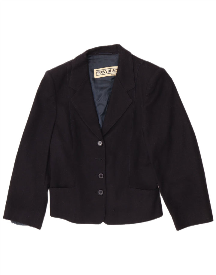 Penny Black Damen-Blazer mit 3 Knöpfen, UK 10, Größe S, Wolle