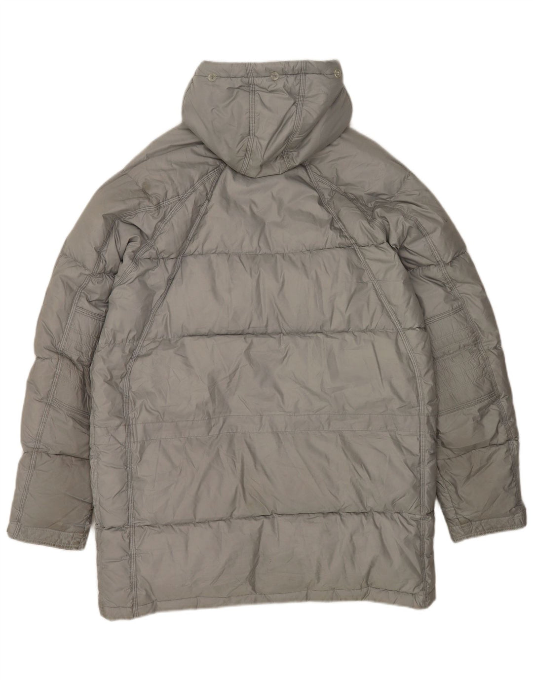 Nike Herren Kapuzenmantel mit lockerer Passform, gepolstert, UK 39/41, mittelgraues Polyester