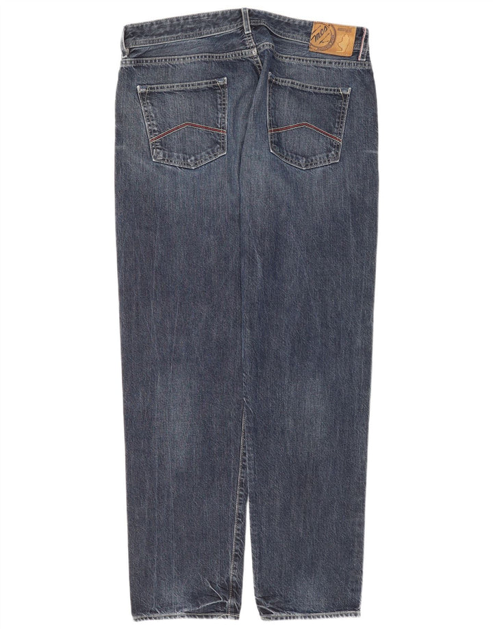 Marlboro Classics Herren Straight Jeans W36 L34 Blaue Baumwolle