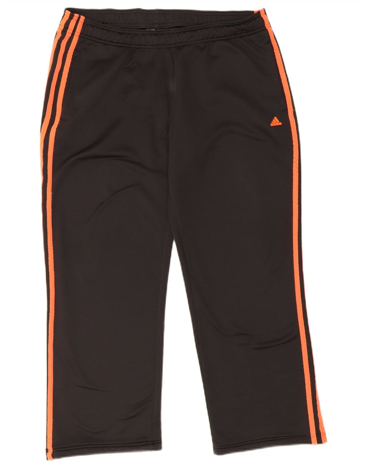 Adidas Damen Climalite Trainingshose UK 16 Large Schwarz Polyester
