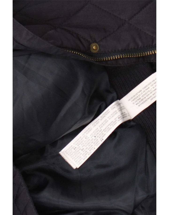 Massimo Dutti Damen Steppjacke EU 38 Medium Navy Blue Colourblock