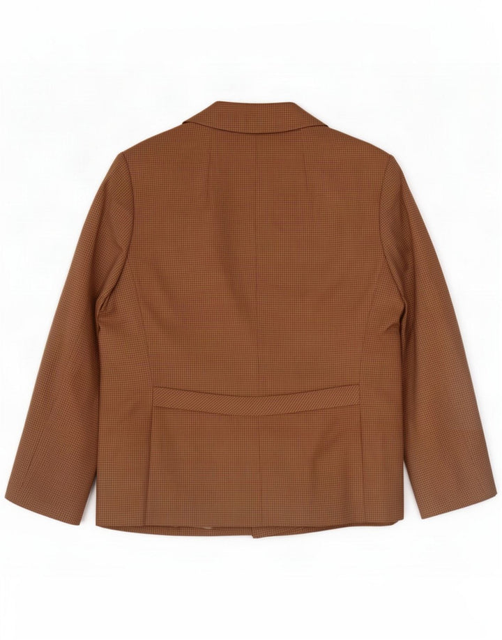 Goldix Damen 4-Knopf-Blazerjacke UK 14 Mittelbraun