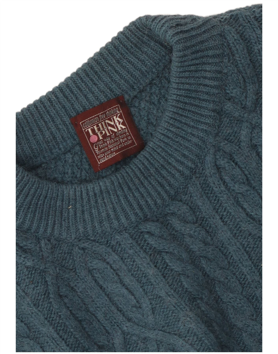 Think Pink Damen-Pullover mit Rundhalsausschnitt, UK 20 2XL Blau