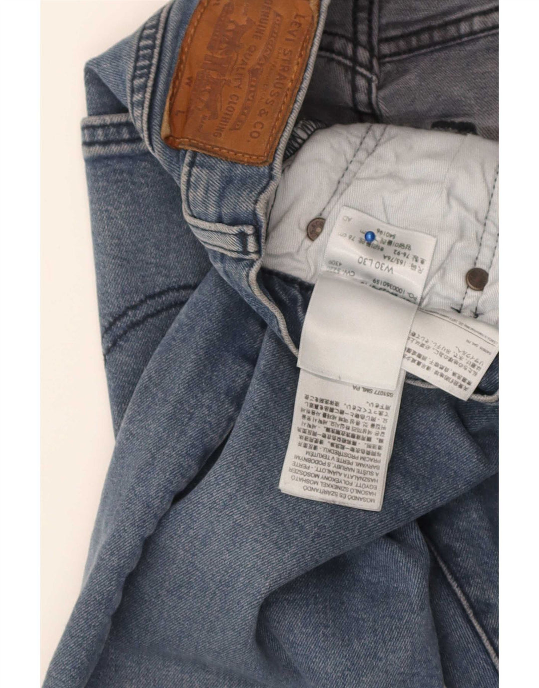 Levi's Herren Slim Jeans W30 L30 Blaue Baumwolle
