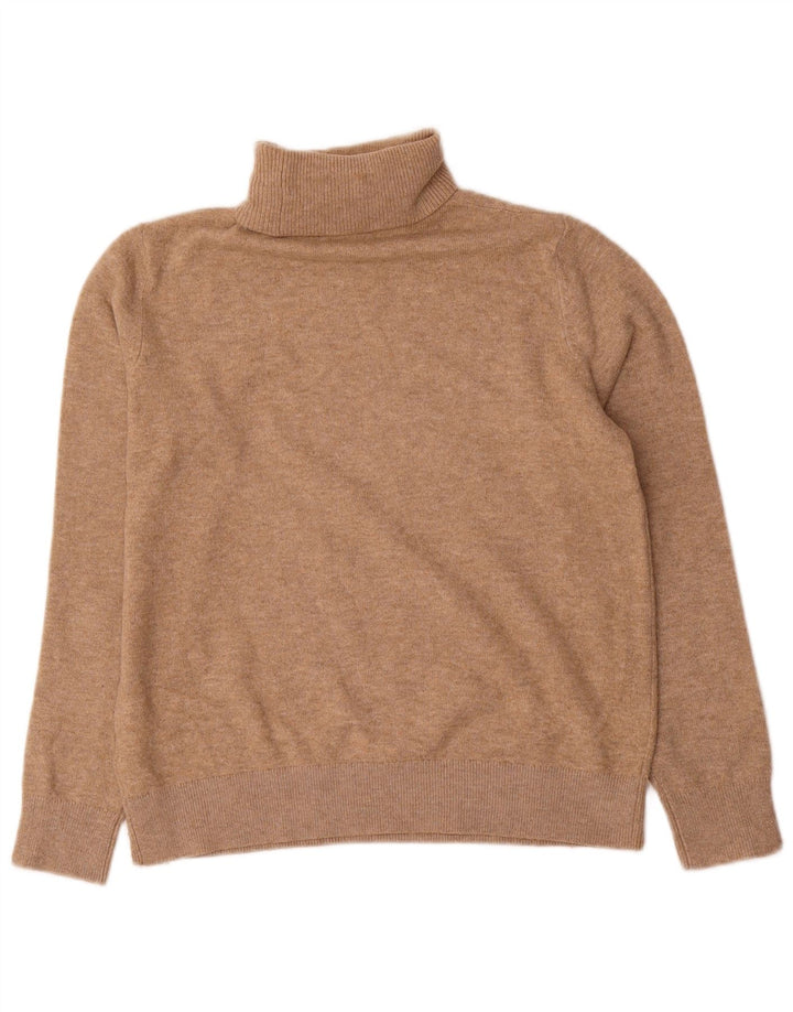 Marks & Spencer Herren-Pullover mit Rollkragen, Größe S, beige, Polyester