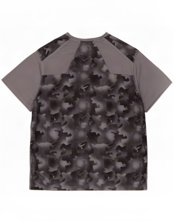 Mountain Warehouse Herren-T-Shirt-Oberteil 2XL Graues Camouflage-Polyester