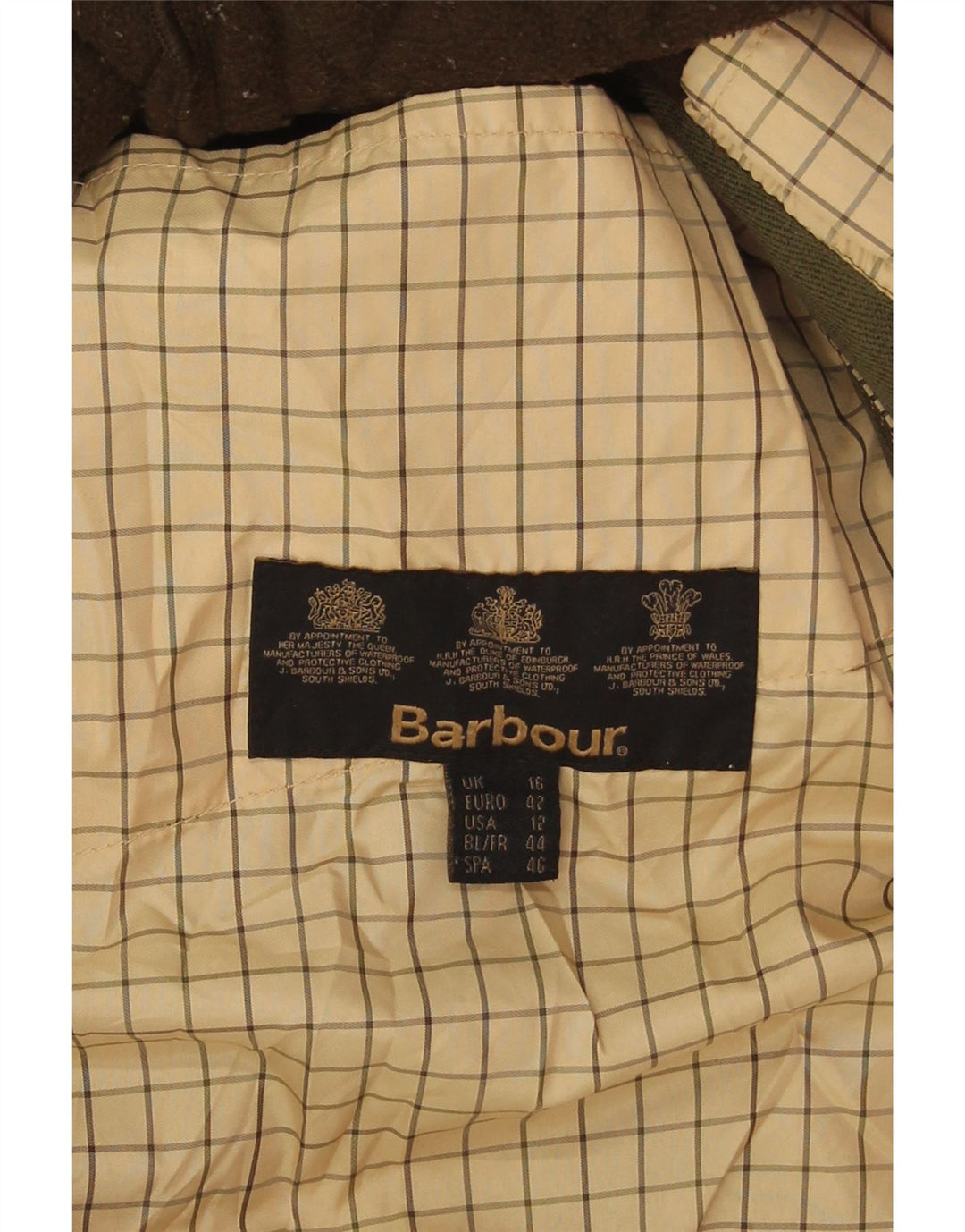 Barbour Damen Steppweste UK 16 Large Khaki
