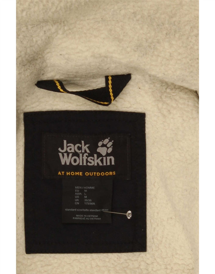 Jack Wolfskin Herren-Bomberjacke mit Kapuze, UK 36/38, mittelschwarzes Polyamid