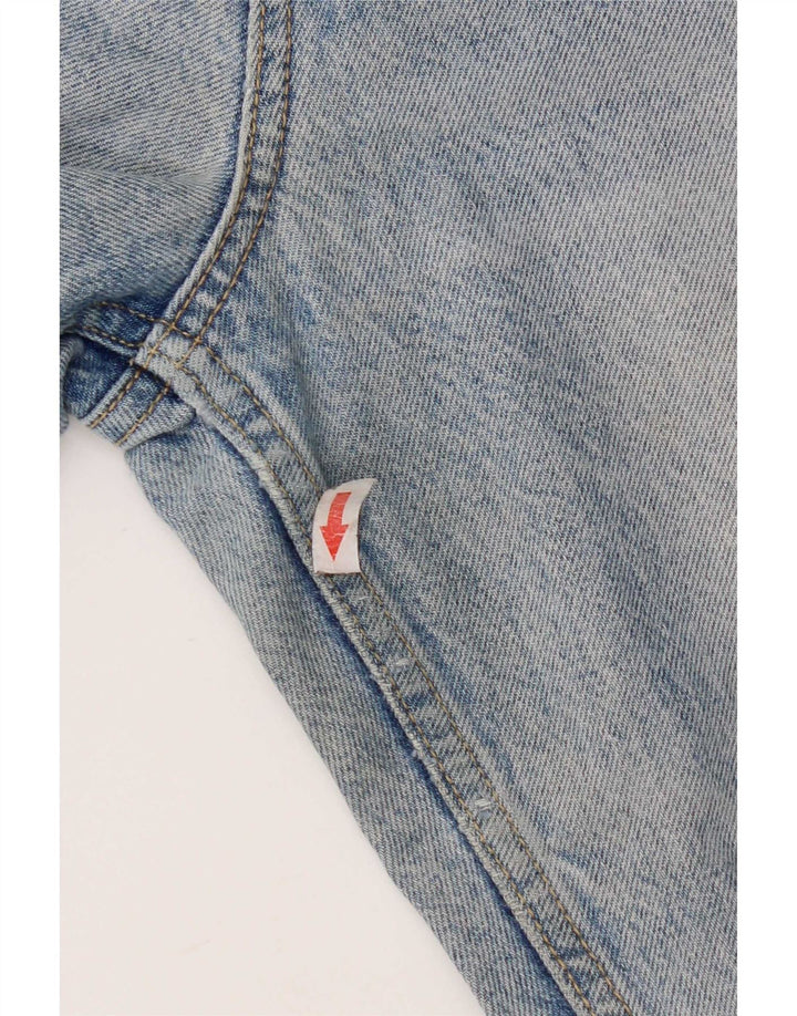 Zara Damen Distressed Tapered Jeans EU 40 Medium W30 L27 Blaue Baumwolle