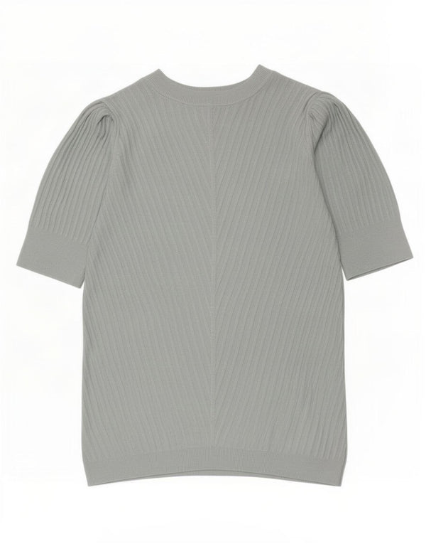 Marks & Spencer Damen Bluse Top UK 8 Small Blaue Viskose