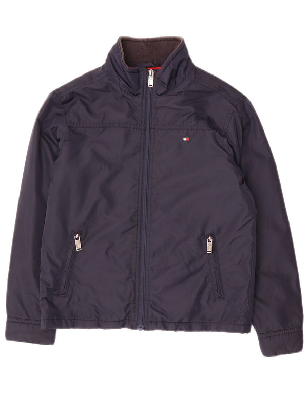 Tommy Hilfiger Bomberjacke für Jungen, 9–10 Jahre, marineblaues Nylon