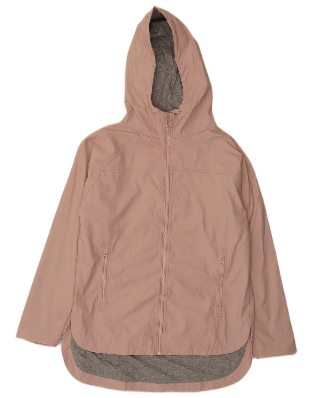 French Connection Damen-Windbreakerjacke mit Kapuze, US 8, Mittelrosa