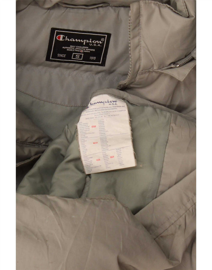 Champion Damen Übergroßer, gepolsterter Mantel mit Kapuze, UK 10, Größe S, Grau, Polyester