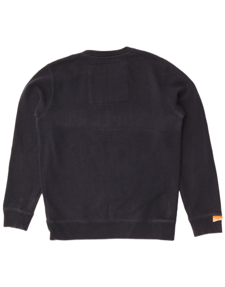 Superdry Herren Grafik-Sweatshirt-Pullover XL aus marineblauer Baumwolle