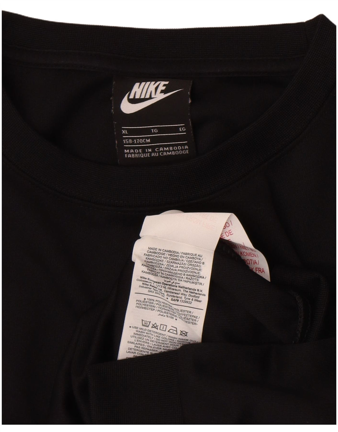 Nike Jungen Sweatshirt Pullover 13–14 Jahre XL Schwarz Polyester