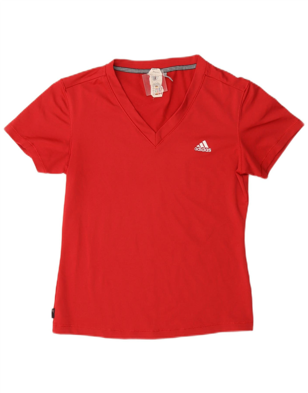 Adidas Damen Clima 365 T-Shirt Top UK 14 Mittelrotes Polyester