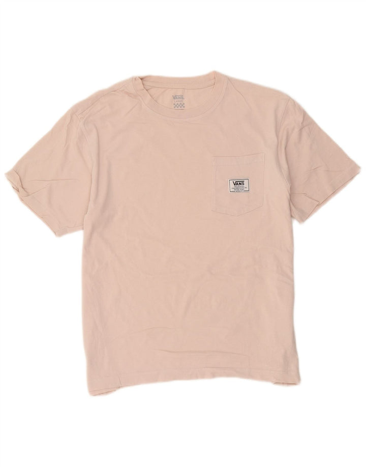 Vans Herren T-Shirt Top Large Rosa Baumwolle
