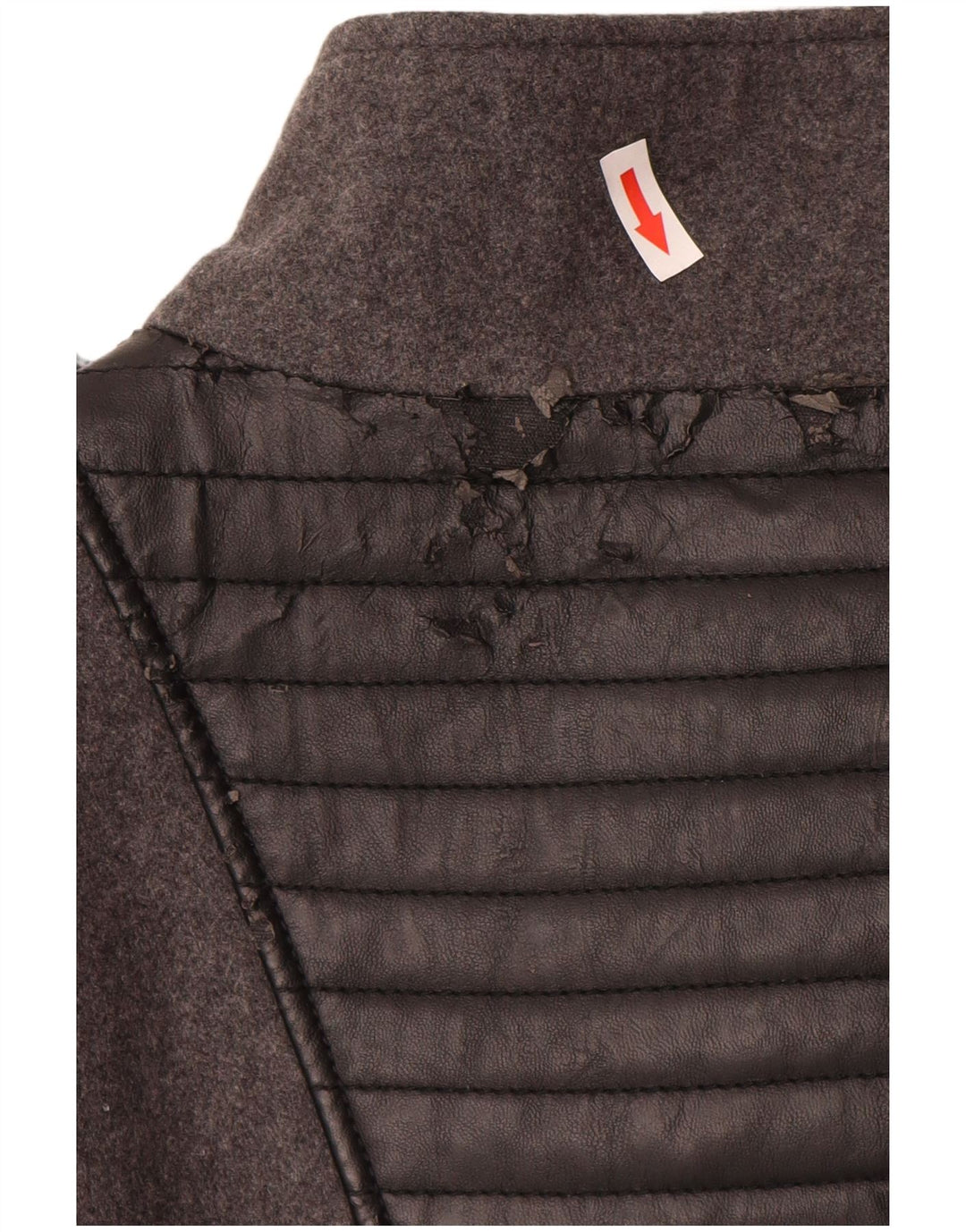 KHUJO Damen Militärmantel UK 16 Große graue Wolle