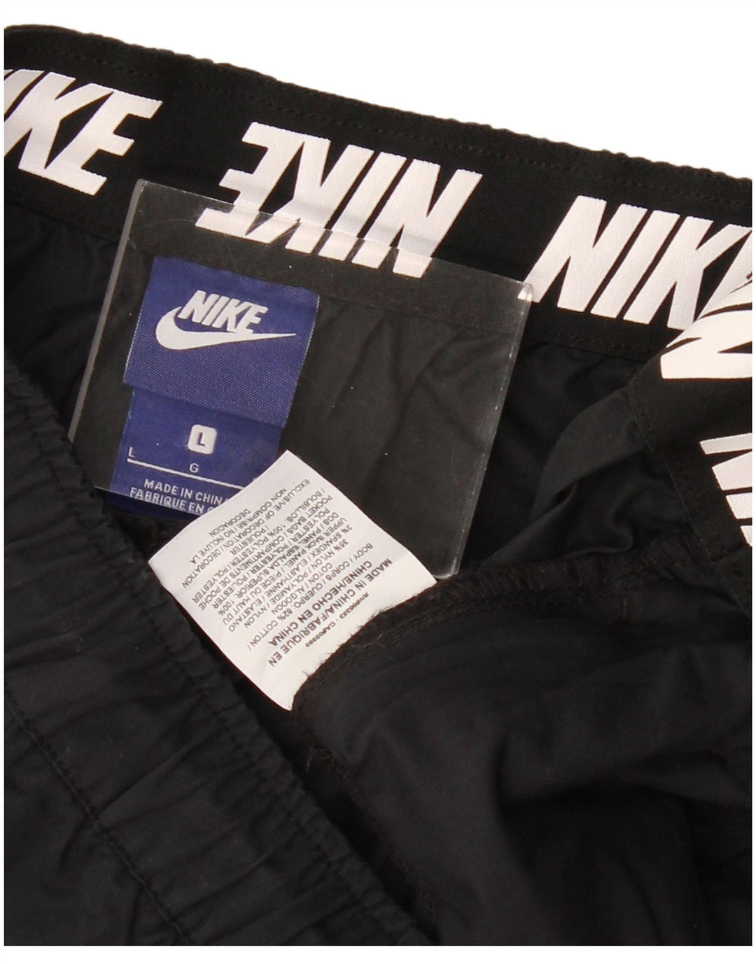 Nike Damen-Trainingshose, UK-Größe 44, Größe L, Schwarz, Baumwolle