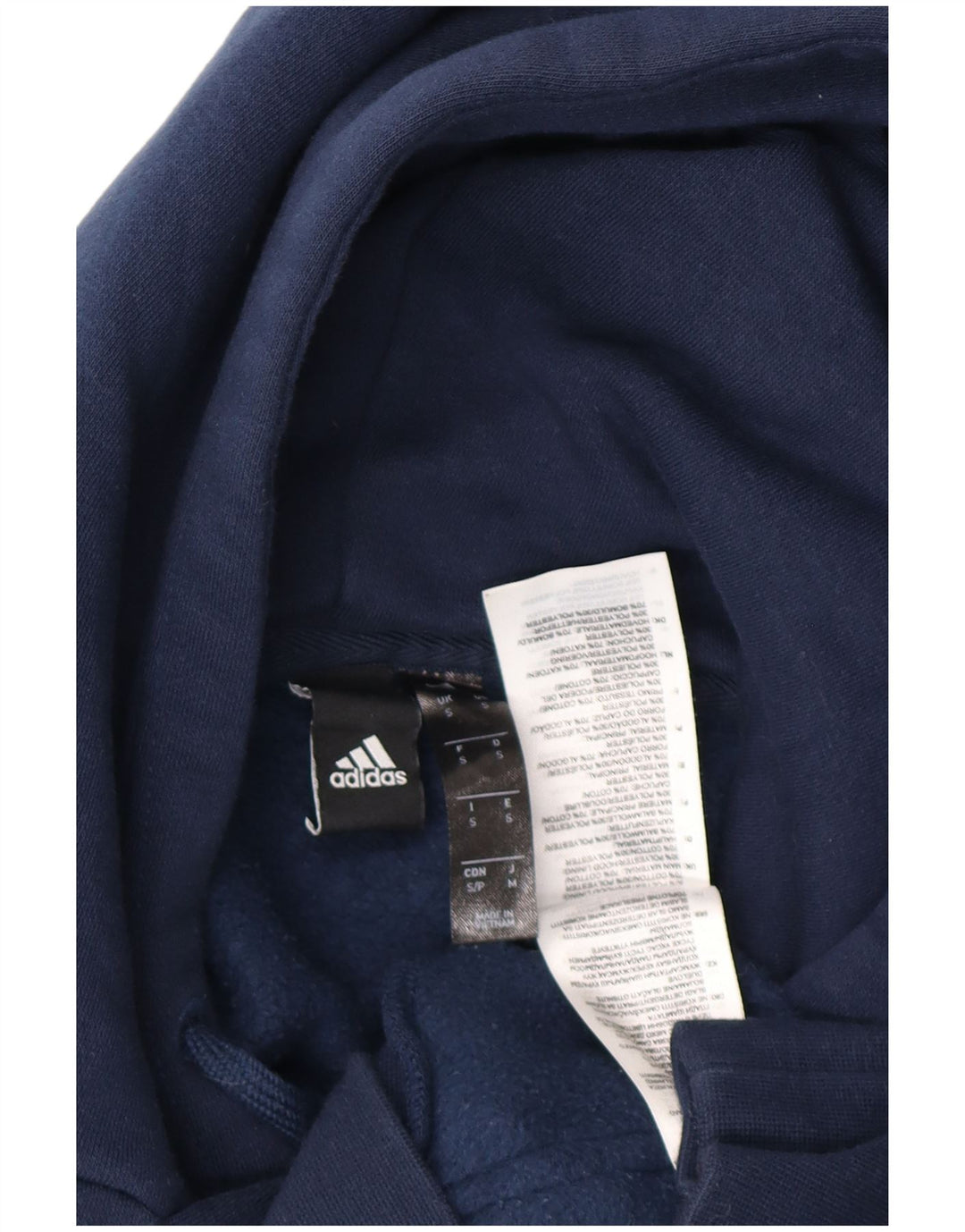 ADIDAS Herren Kapuzenpullover, klein, marineblau, Baumwolle