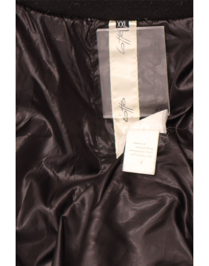 Lotto Herren-Jacke mit Kapuze, gepolstert, UK 44, 2XL, Schwarz, Polyester