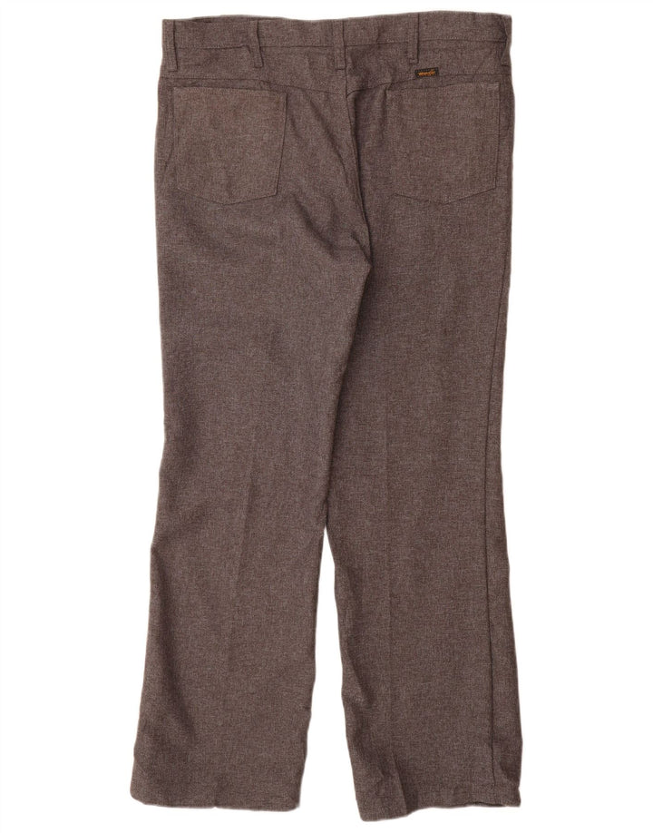 Wrangler Herren gerade Freizeithose W38 L30 Grau Polyester