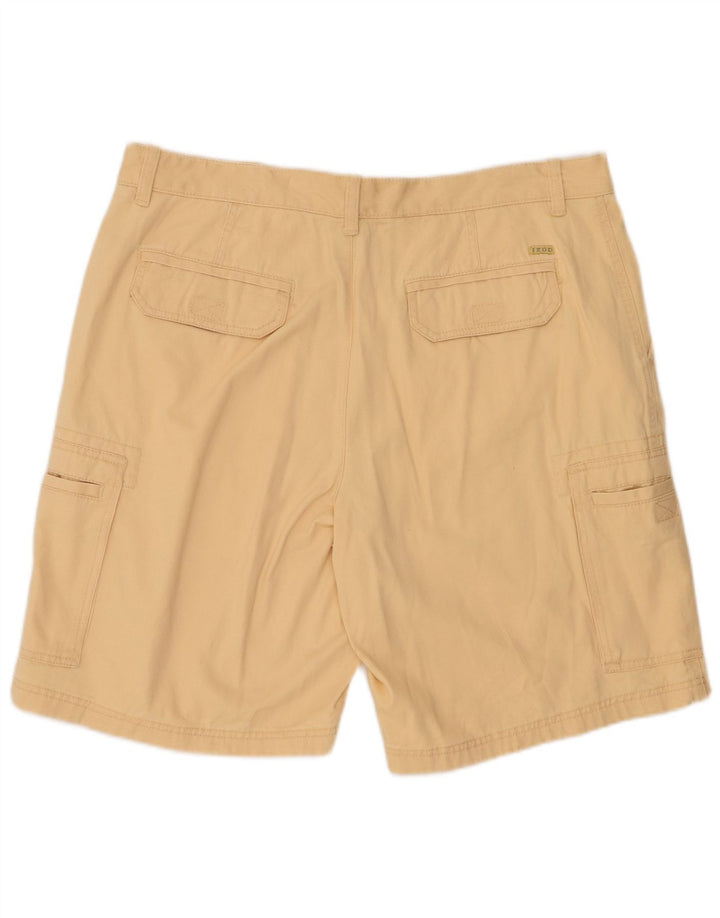 IZOD Herren Cargoshorts W38 XL Beige Baumwolle