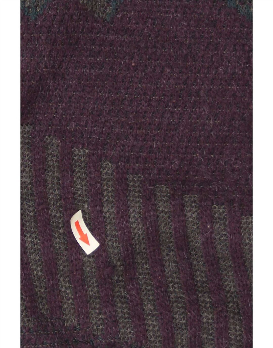 Vintage Herren Pullover mit Rundhalsausschnitt IT 50 Medium Purple Geometrisch
