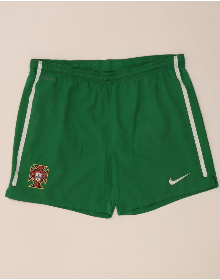 Nike Portugal Sportshorts für Herren, groß, grünes Polyester