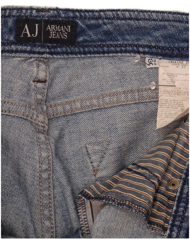 Armani Damen Slim Jeans W30 L33 Blaue Baumwolle