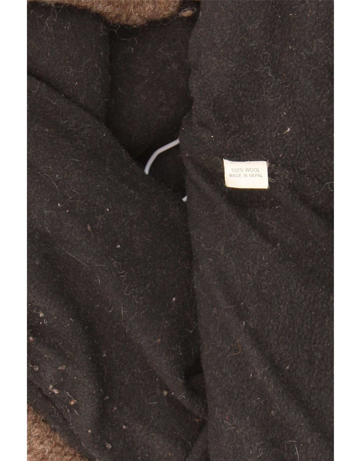 Sternstunde Damen Strick-Windjacke UK 14 Mittelbraun Geometrisch