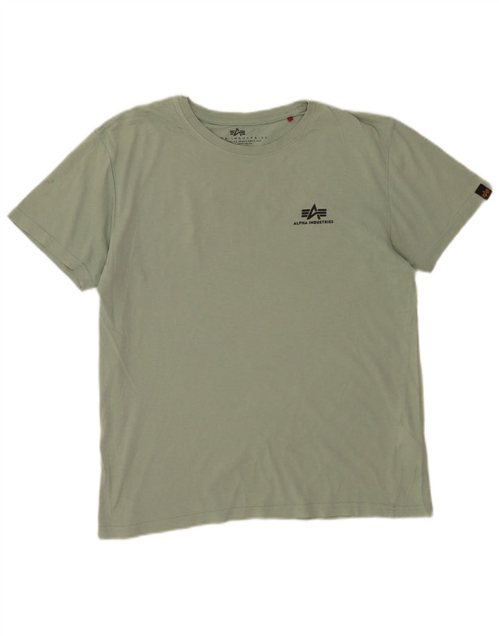 Alpha Industries Herren T-Shirt Top Mittelgrün