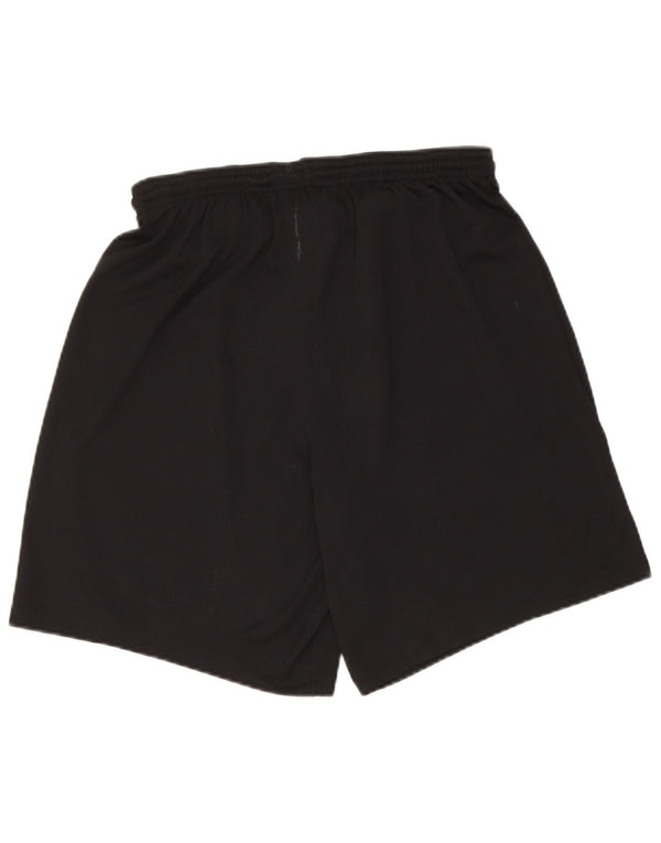 Nike Damen Dri Fit Graphic Sport Shorts UK 16 Large Schwarz Polyester