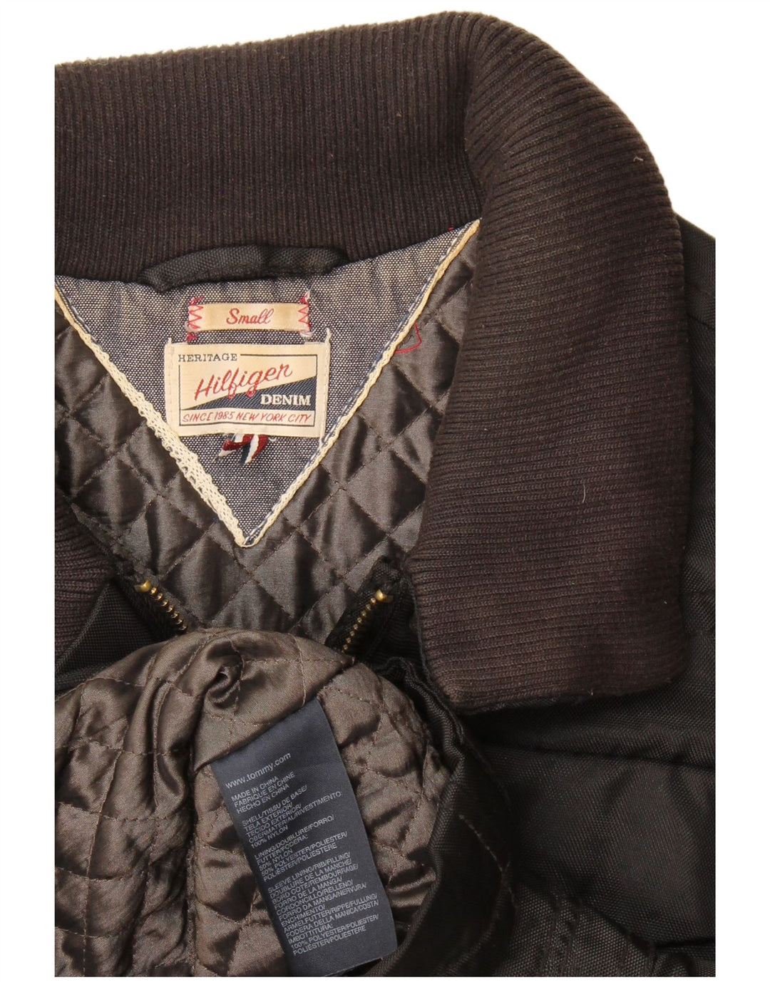 Tommy Hilfiger Damen Utility-Jacke UK 10 Small Schwarz Nylon