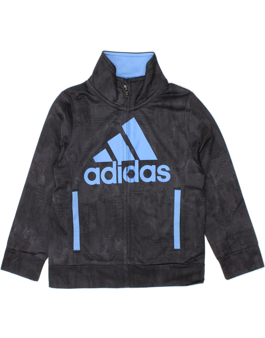 ADIDAS Baby Boys Graphic Tracksuit Top Jacket 18-24 Months  Grey Polyester Vintage Adidas and Second-Hand Adidas from Messina Hembry 