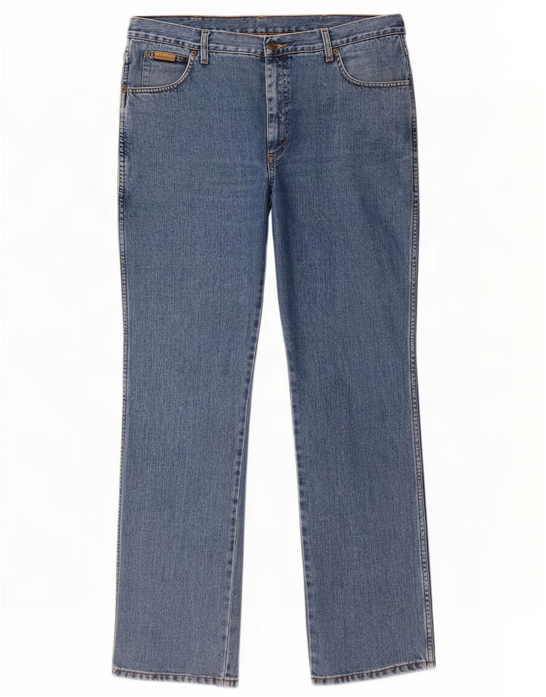 Wrangler Herren Texas Straight Jeans W38 L34 Blaue Baumwolle