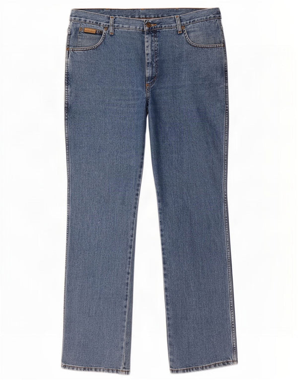 Wrangler Herren Texas Straight Jeans W38 L34 Blaue Baumwolle