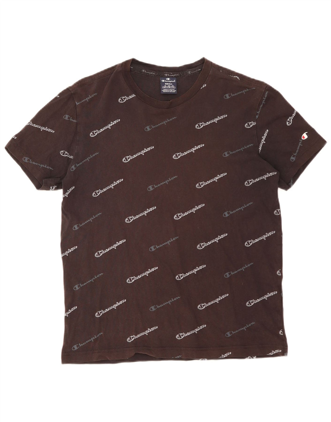 CHAMPION Herren-T-Shirt mit Grafik, Größe S, Schwarz