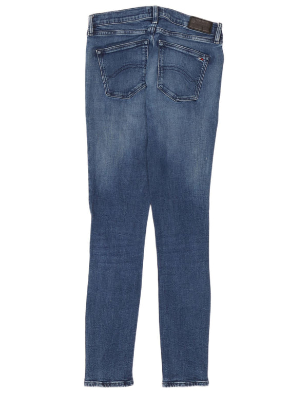 Tommy Hilfiger Damen Nora Mid Rise Skinny Jeans W28 L30 Blaue Baumwolle