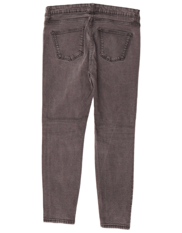 Zara Damen Slim Jeans EU 42 Large W32 L26 Grau