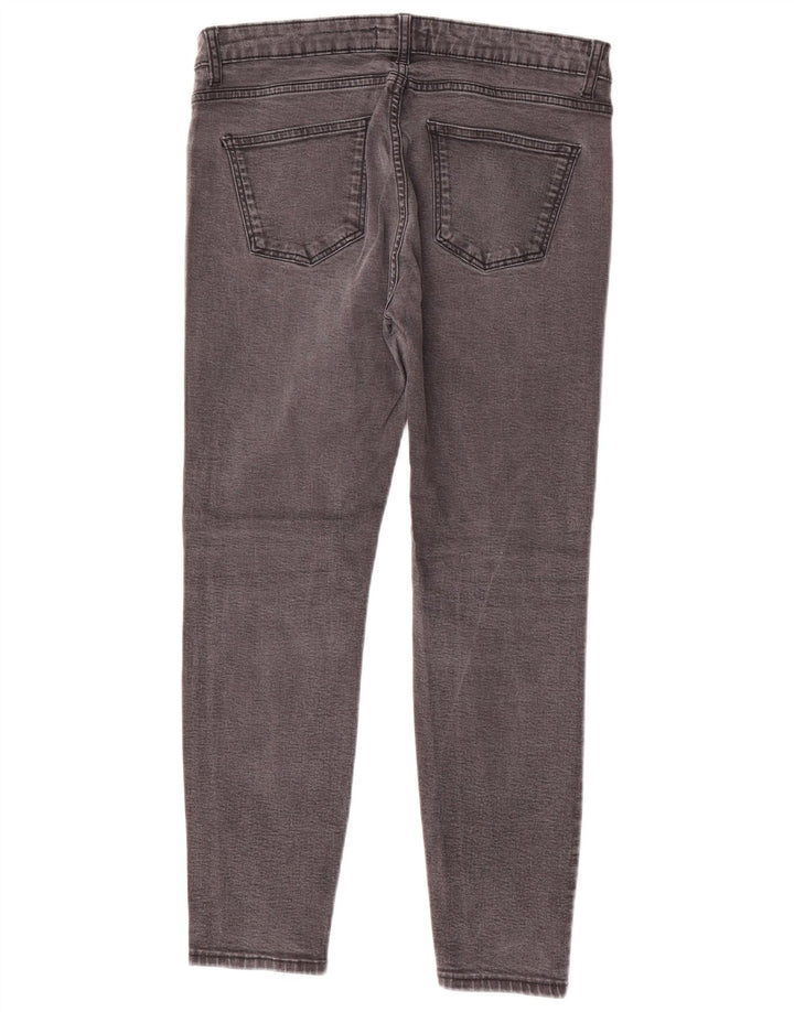 Zara Damen Slim Jeans EU 42 Large W32 L26 Grau