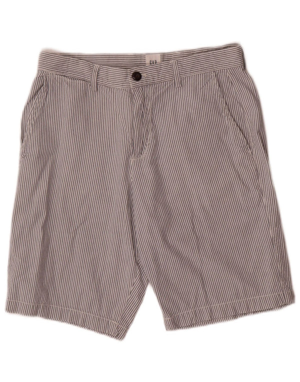 Gap Herren-Chinoshorts W29, Größe S, weiß, gestreift, Baumwolle
