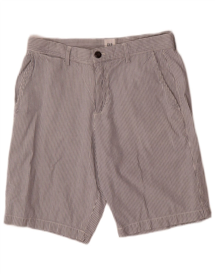 Gap Herren-Chinoshorts W29, Größe S, weiß, gestreift, Baumwolle