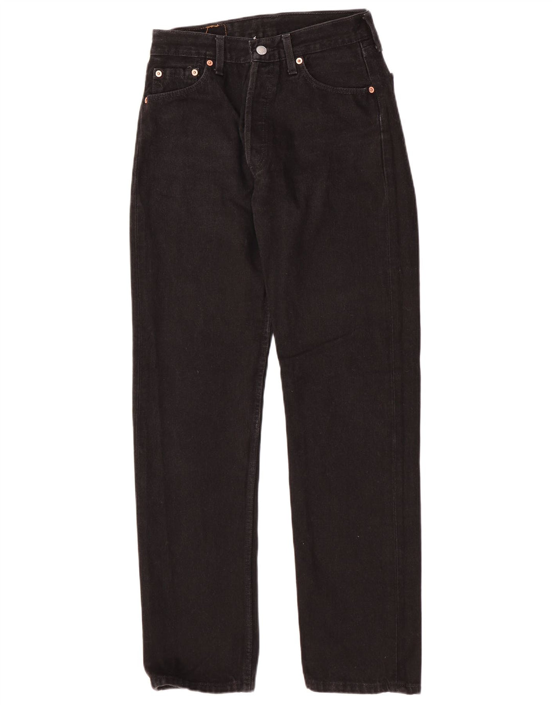 Levi's Herren 501 Straight Jeans W30 L32 Schwarze Baumwolle