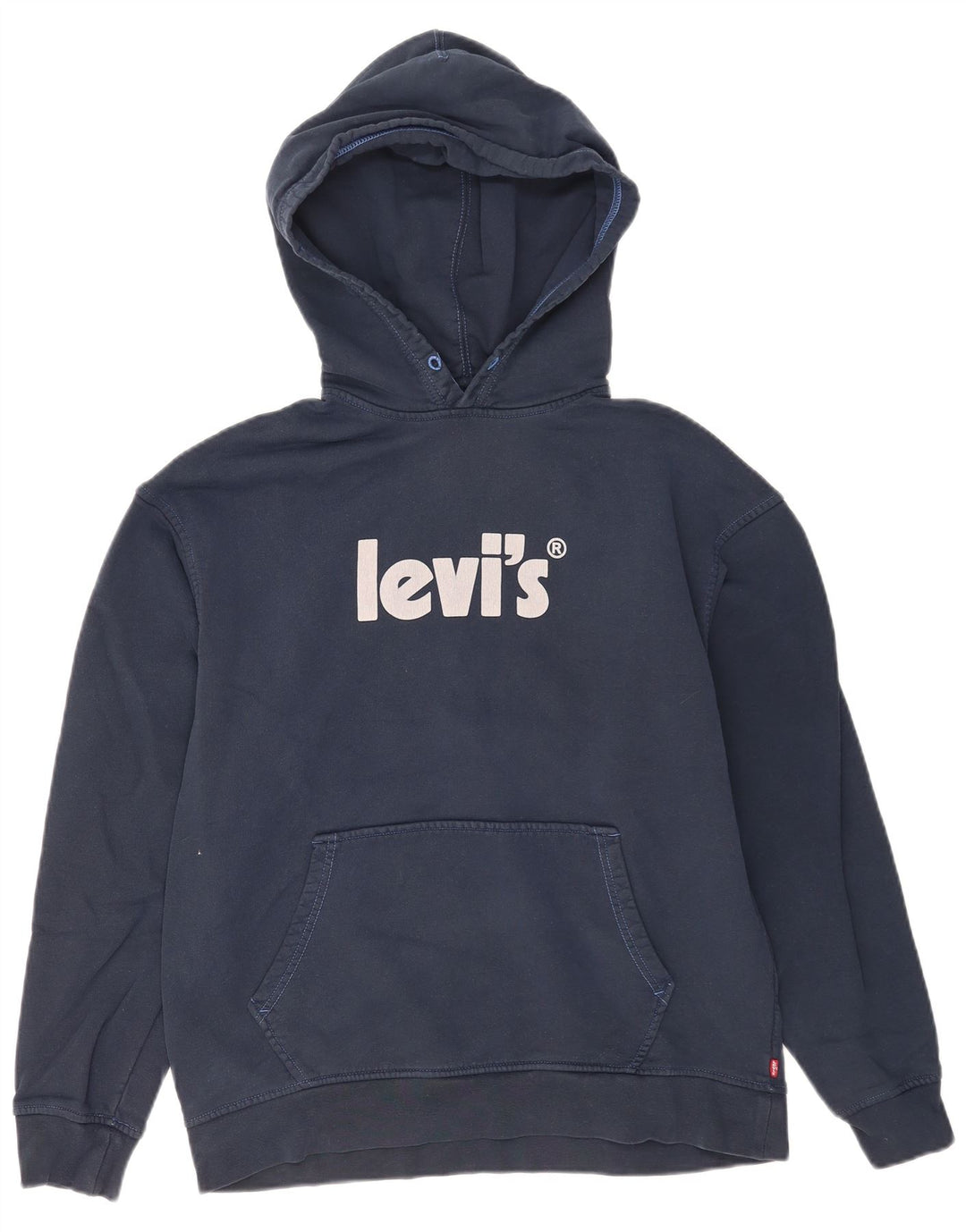 Levi's Herren-Kapuzenpullover mit Grafik, mittelmarineblau, Baumwolle